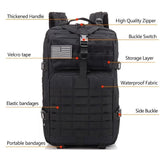Tuguan 50L Army Military Pro Tactical Backpack for Camping, Hunting, Hiking, Outdoors