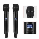 EYK Professional Wireless UHF Dual Microphone System with Handheld Set