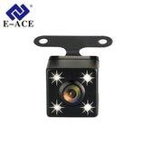 E-ACE Auto Reversing Parking Camera 4 LED Night Vision Waterproof Car Rear View Camera Backup