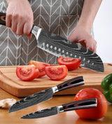 Xituo Professional Chef Japanese Damascus Knife Set