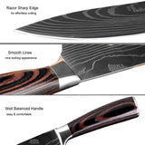 Xituo Professional Chef Japanese Damascus Knife Set