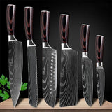 Xituo Professional Chef Japanese Damascus Knife Set