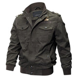 Men's Military Jacket Army Lightweight Air Force Cargo Coat