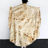 Mexican Burrito Tortilla Throw Blanket Soft Fleece 60" / 150cm