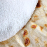 Mexican Burrito Tortilla Throw Blanket Soft Fleece 60" / 150cm