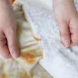 Mexican Burrito Tortilla Throw Blanket Soft Fleece 60" / 150cm