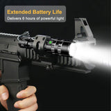 Waterproof Rechargeable LED Tactical Flashlight - 6500 Lumens