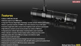Nitecore Tactical Rechargeable Powerful LED Flashlight - 1000 Lumens