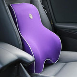 Orthopedic Memory Foam Lumbar Back Support Cushion & Headrest Pillow