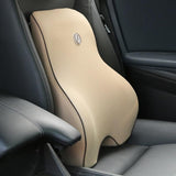 Orthopedic Memory Foam Lumbar Back Support Cushion & Headrest Pillow