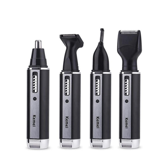 Rechargeable Nose Hair Trimmer Eyebrow Sideburns Cordless Clipper (4 in 1)