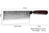 Professional Chef Japanese Butcher Knife High-Carbon Steel Meat Cleaver