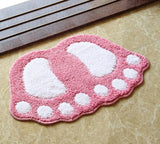 Footprint Bathroom Rug Mat