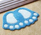 Footprint Bathroom Rug Mat