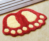 Footprint Bathroom Rug Mat