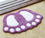 Footprint Bathroom Rug Mat