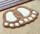 Footprint Bathroom Rug Mat