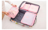 6-Piece Travel Packing Cubes and Compression Pouches