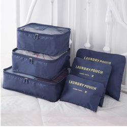 6-Piece Travel Packing Cubes and Compression Pouches