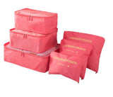 6-Piece Travel Packing Cubes and Compression Pouches