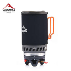 Widesea Portable Gas Burner Camping Stove & Pot - 1400ml