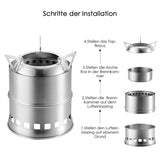Portable Stainless Steel Camping Stove Burner