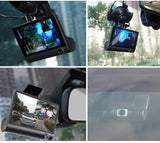 Full HD 1080P Dual Dash Cam With Rearview Camera