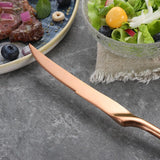 Stainless Steel Luxury Steak Knives Matte Sharp Dinnerware - 6pcs