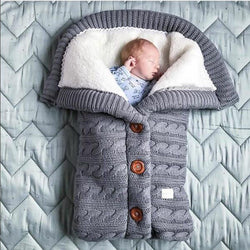 Baby Warm Knit Swaddle Blanket