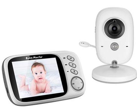 VB603 3.2 Inch Wireless LCD Night Vision Video Baby Monitor Camera with Lullabies