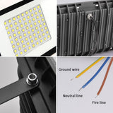 Outdoors LED Security Flood Lights for Large Venues, Parking Lots, Commercial & Residential Areas, Walkways, Sport Fields