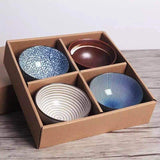 Japanese Inspired Porcelain Bowls (4-Set) - Oussirro Collection