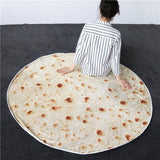 Mexican Burrito Tortilla Throw Blanket Soft Fleece 60" / 150cm