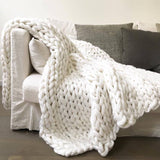 Handmade Warm Soft Chunky Knit Blanket